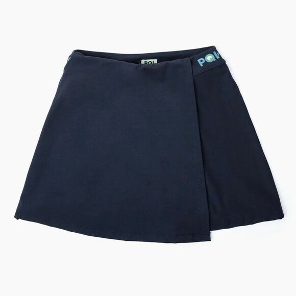NWOT PQL Wrap Court Tennis Golf Skort Skirt Navy Blue Large - Picture 1 of 4